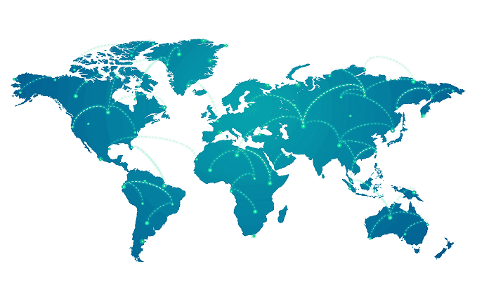 Global eSIM coverage map across 220+ countries